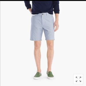 NWT! J Crew Mens sz 32 light blue oxford shorts
